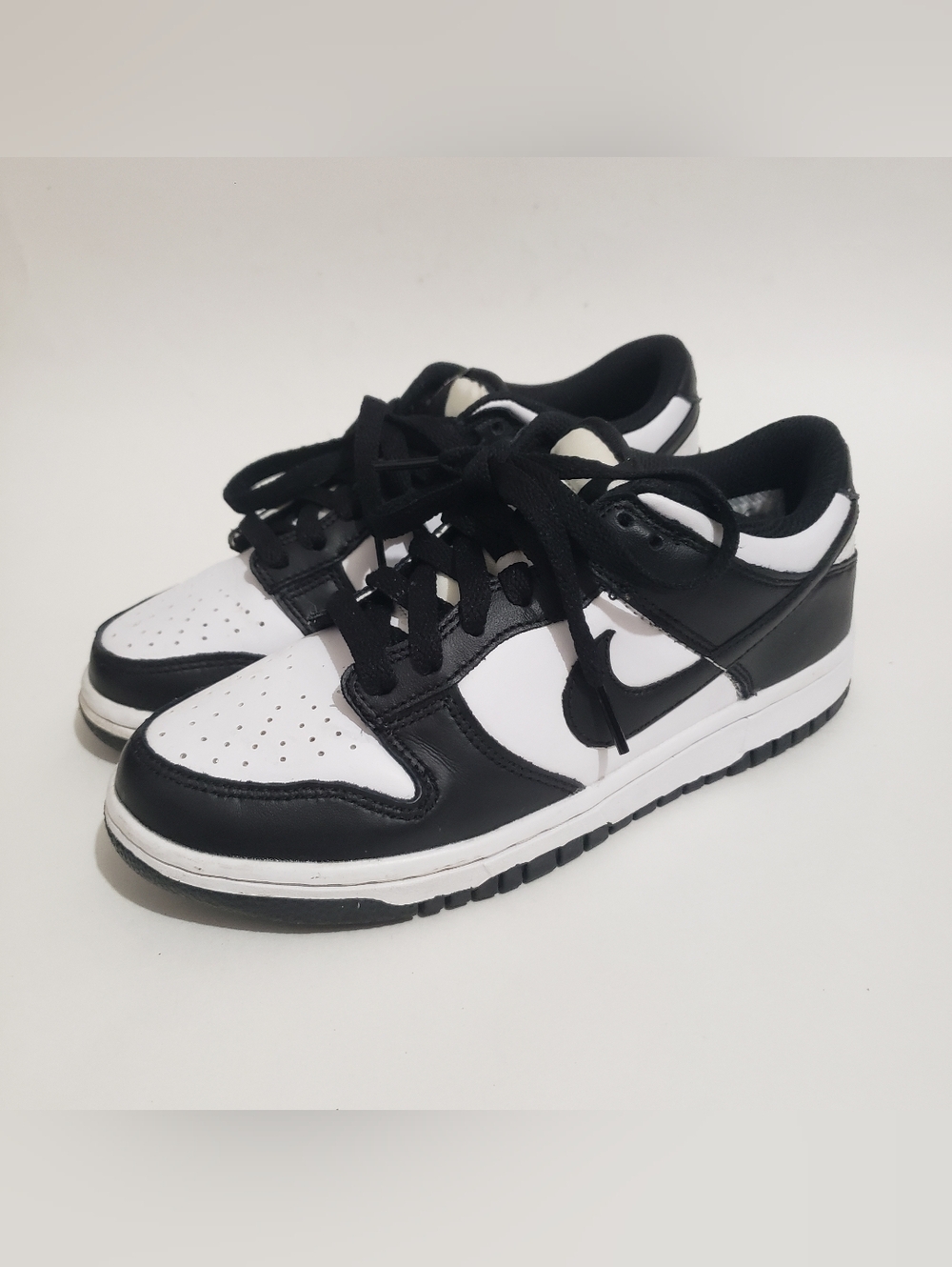 Nike Dunk Low Panda Black White GS 5Y CW1590-100 Youth Shoes Womens 6.5  Kept We